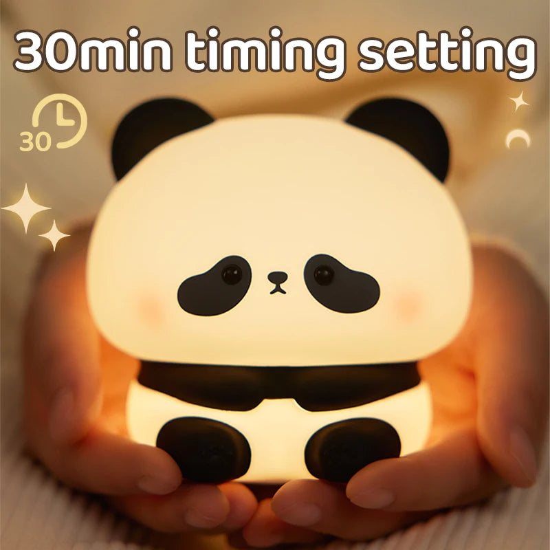 Cute Rechargeable Panda Night Light