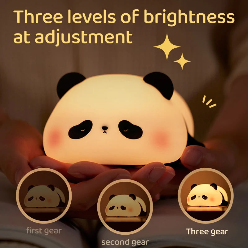 Cute Rechargeable Panda Night Light