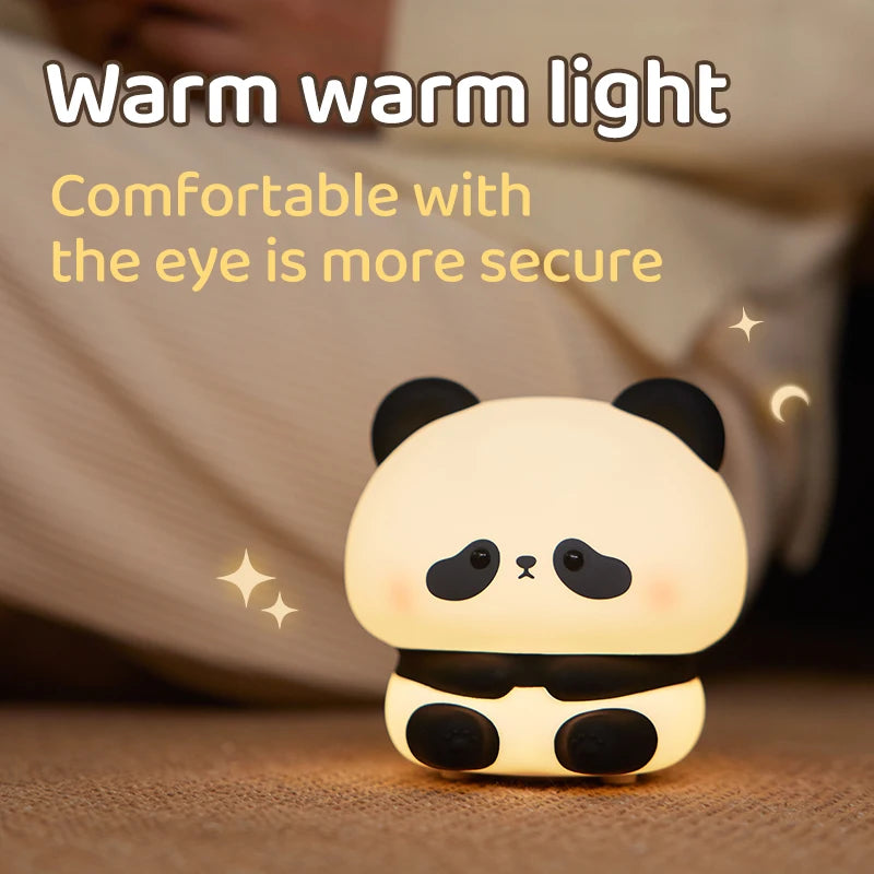 Cute Rechargeable Panda Night Light